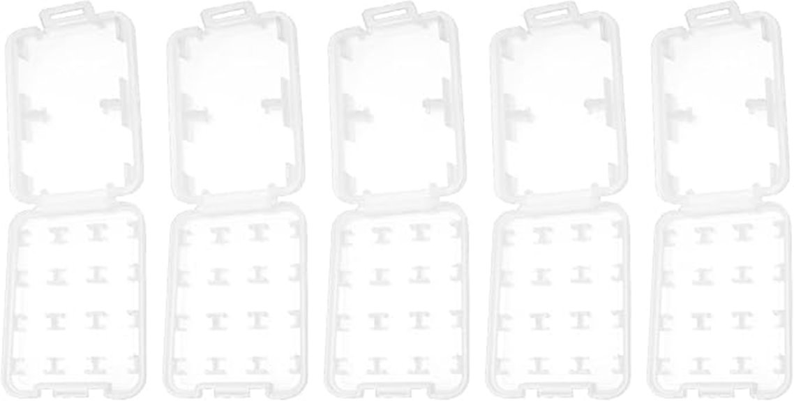 five 8 slot waterproof cases