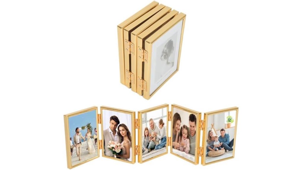 five panel foldable hinged collage