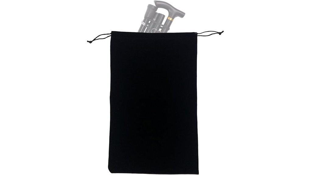 flannel portable folding cane bag