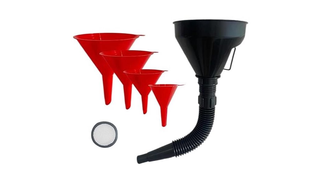 flexible plastic fuel funnels