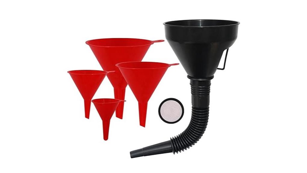 flexible plastic fuel funnels