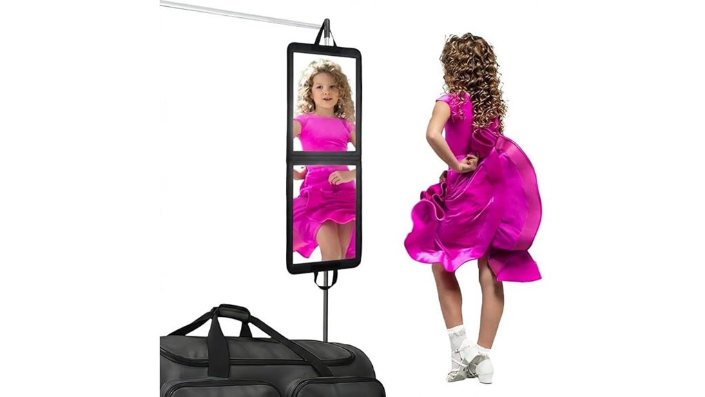foldable 33 shatterproof dance mirror