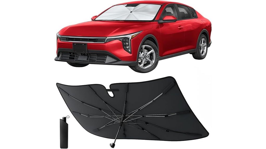 foldable 57 x33 windshield sunshade