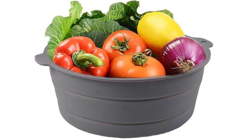 foldable collapsible silicone bowl