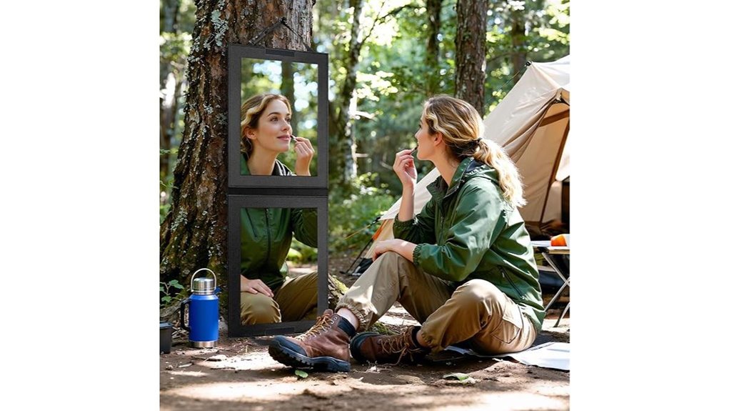 foldable full length portable mirror