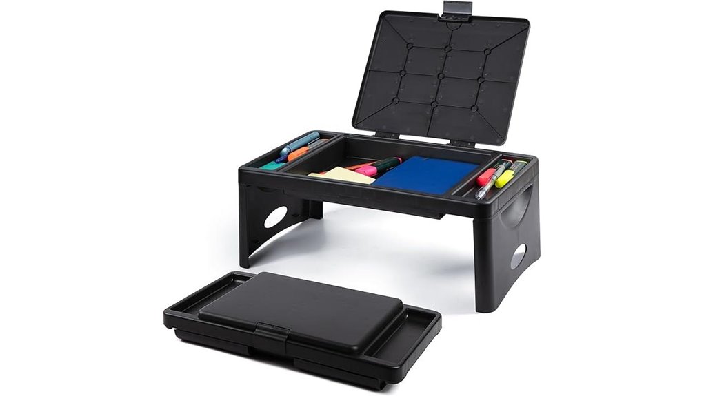 foldable lap desk with storage