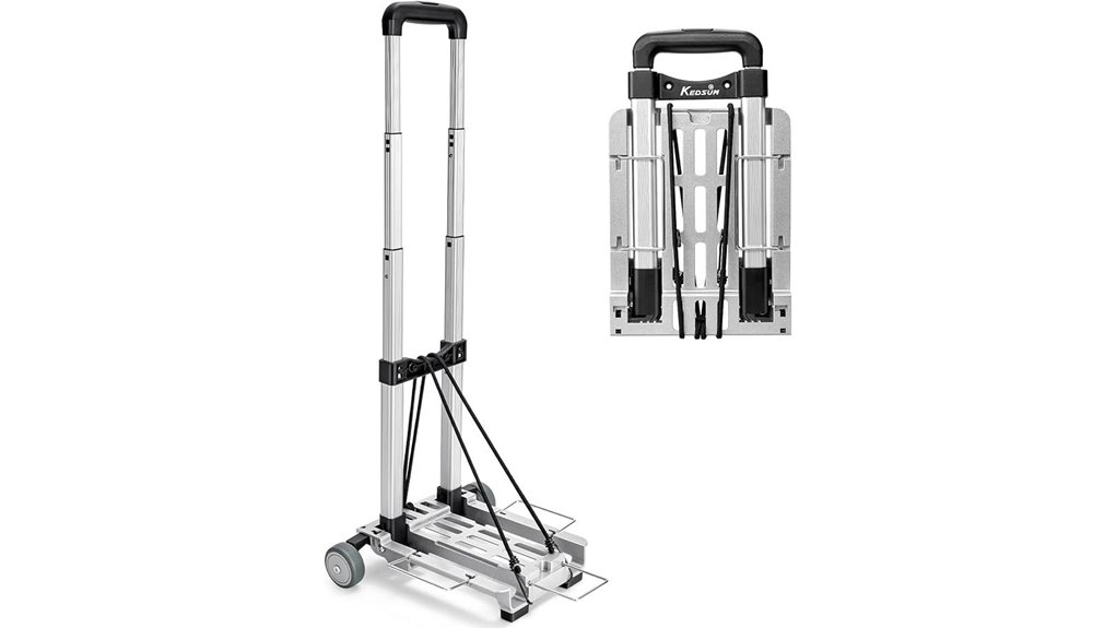 foldable mini wheeled luggage cart