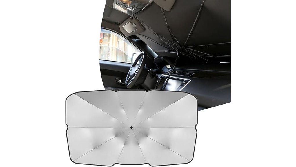 foldable reflective windshield sunshade