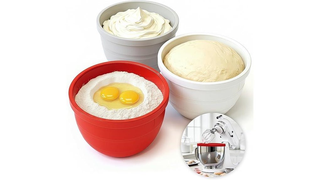 foldable silicone 5qt mixer insert