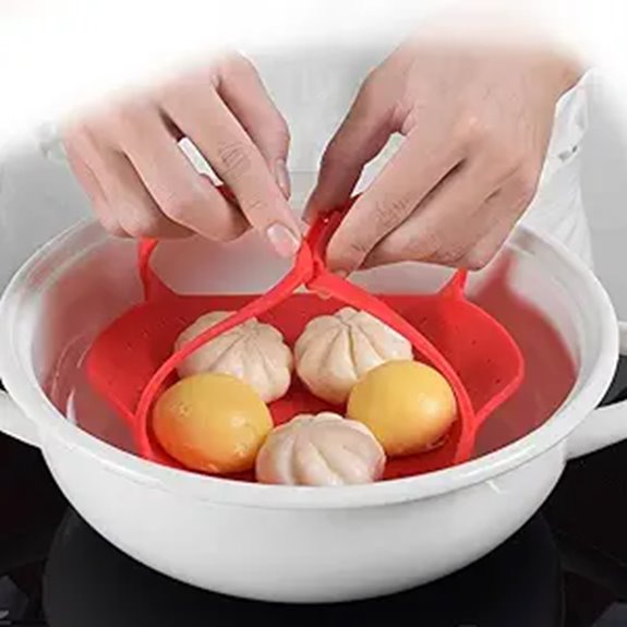 foldable silicone pot basket