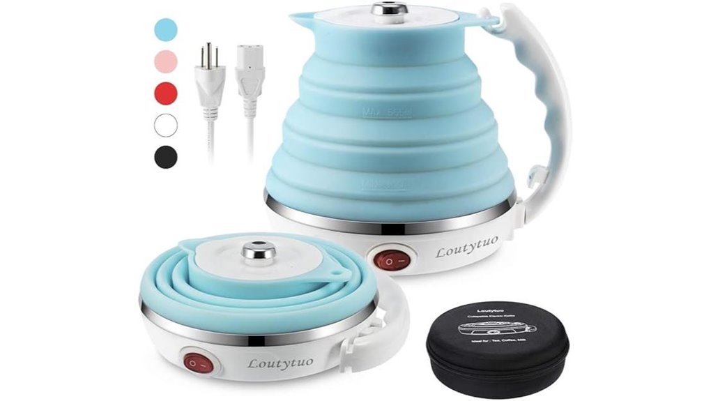 foldable silicone travel kettle