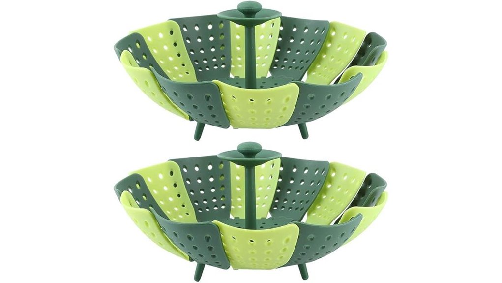 foldable silicone vegetable steamer