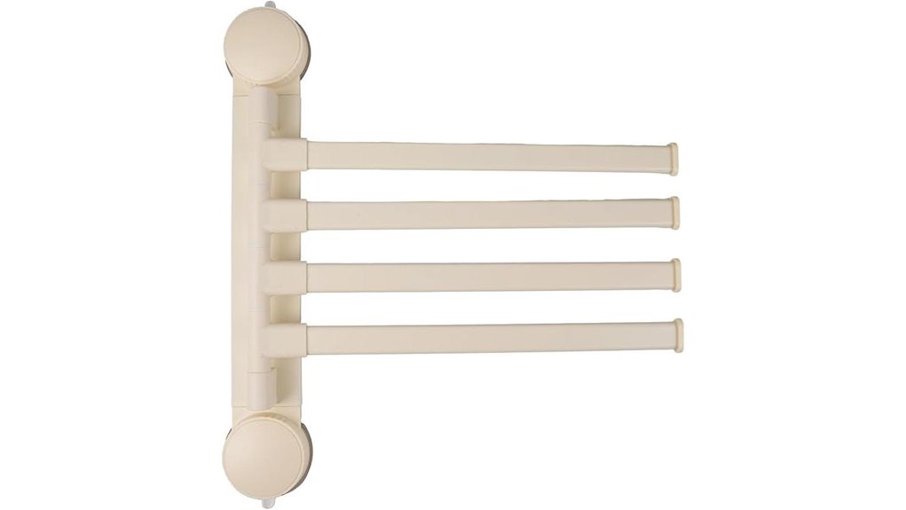 foldable suction cup towel rack