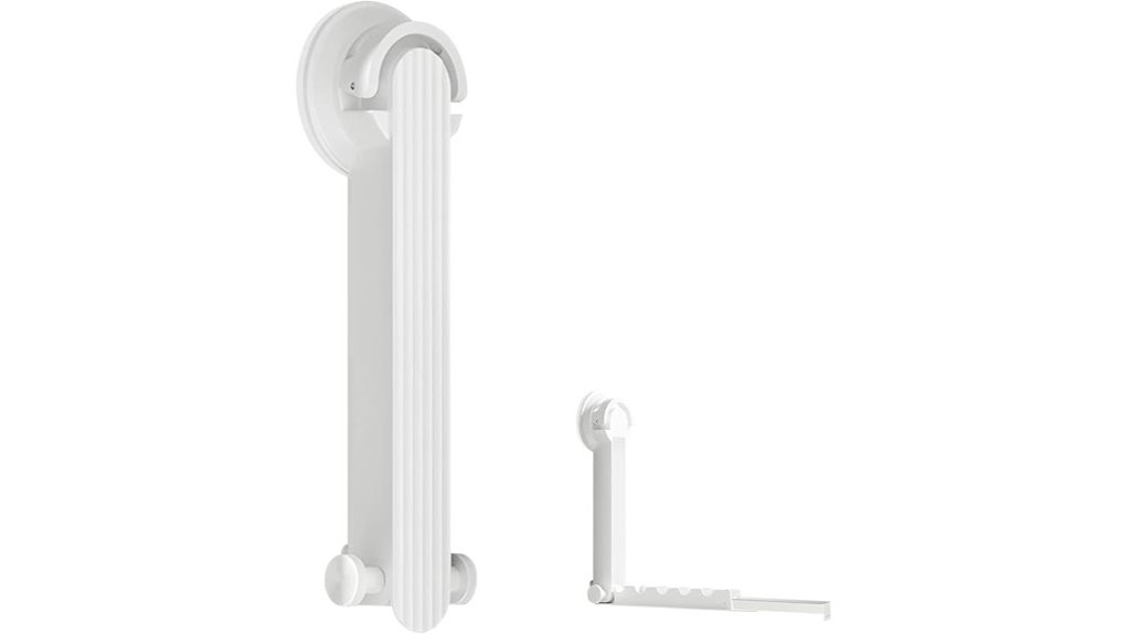 foldable suction cup wall rack