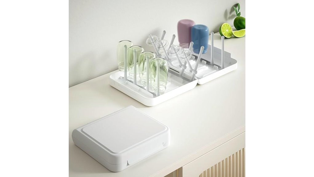 foldable travel baby bottle drying rack
