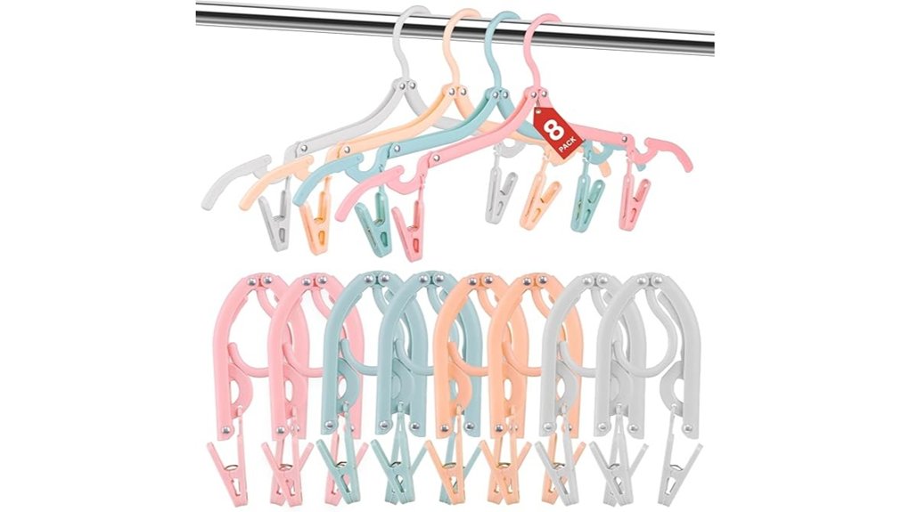 foldable travel hanger set
