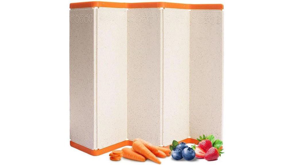 foldable wheat straw cutting board