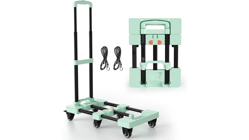 folding 500lb 6 wheel handtruck