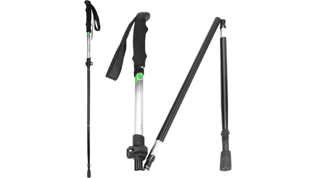 folding adjustable trekking pole