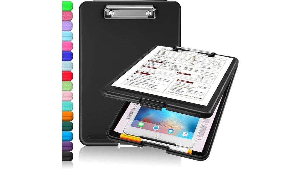 folding clipboard with storage