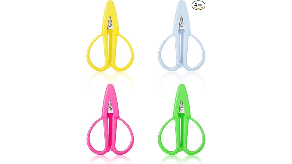 four color mini sharp scissors