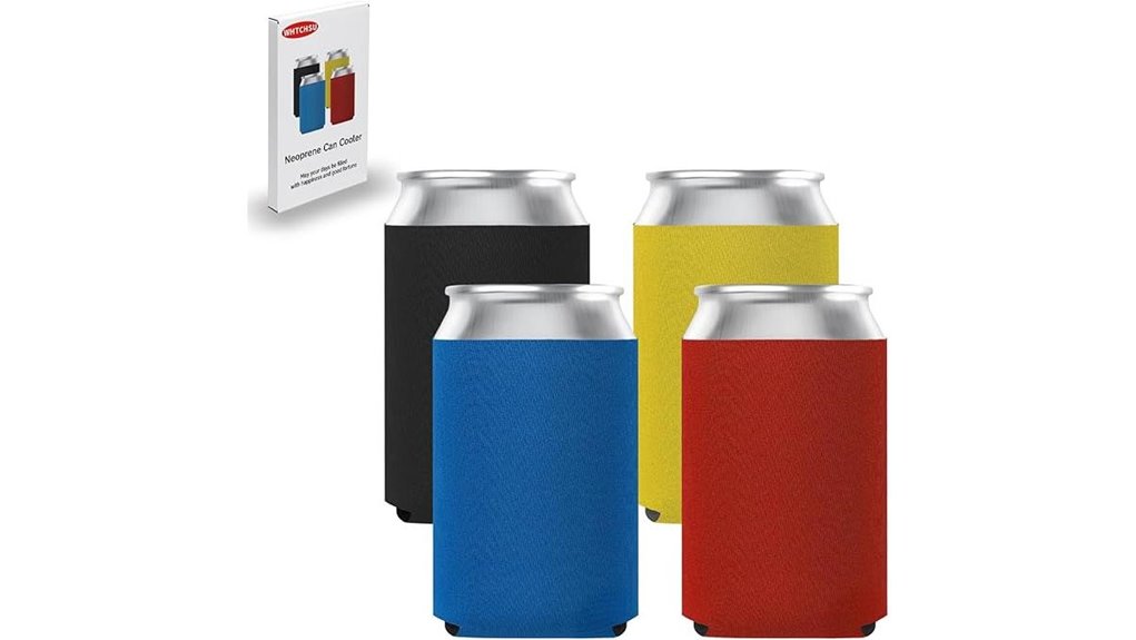 four pack 12oz neoprene sleeves