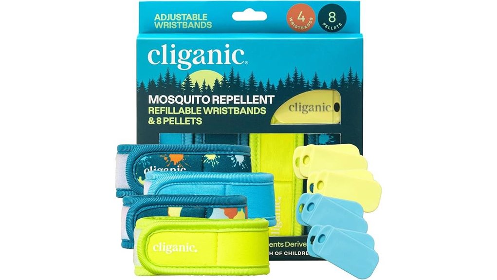 four wristbands eight pellets