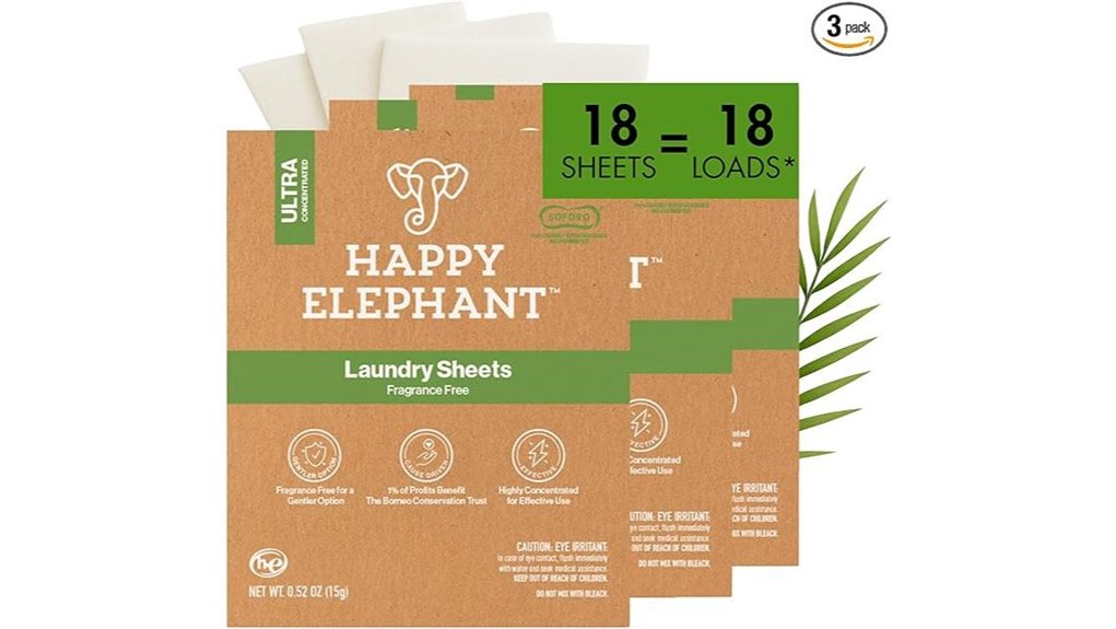 fragrance free biodegradable happy elephant