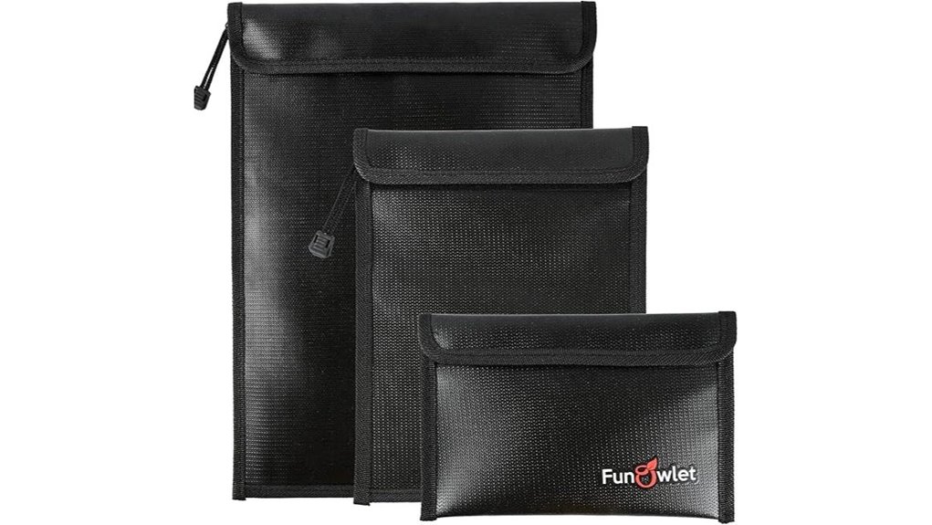 funowlet fireproof waterproof documentbag