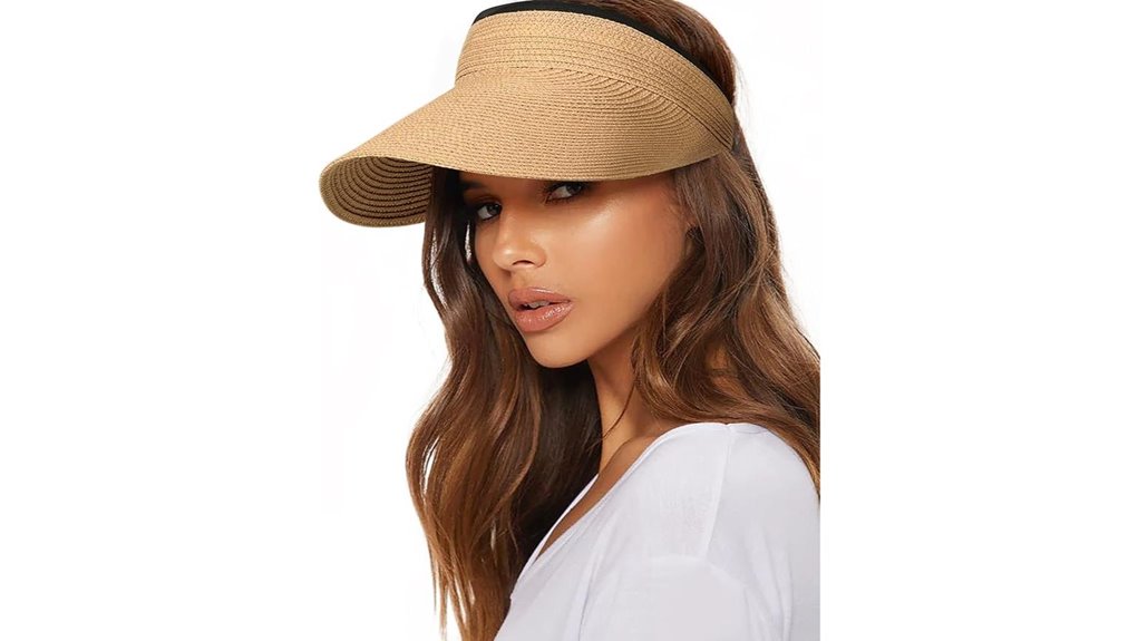 furtalk women s straw sunvisor