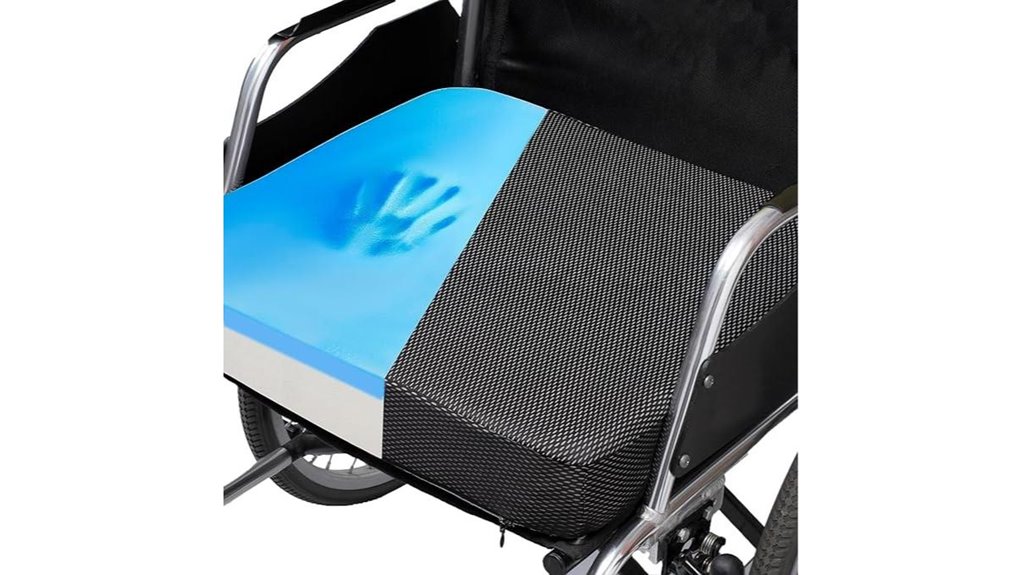 gel memory foam wheelchair cushion