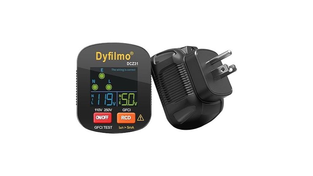 gfci outlet lcd tester