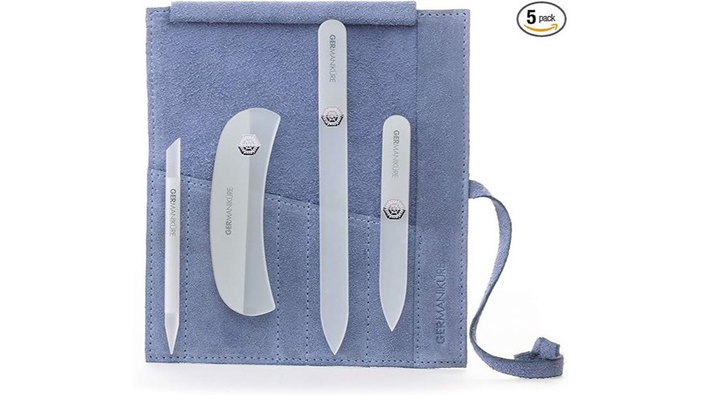 glass nail files in suede