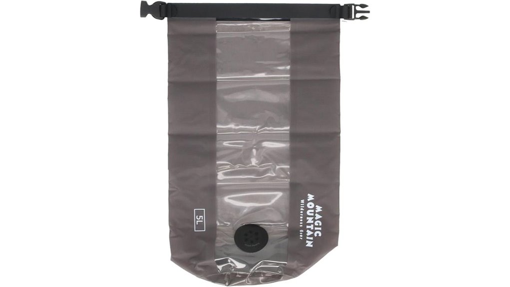 gray 5l compressible dry bag
