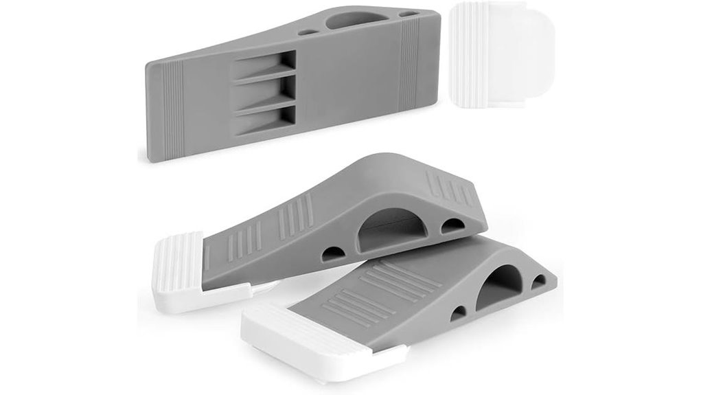 gray non slip rubber doorstops