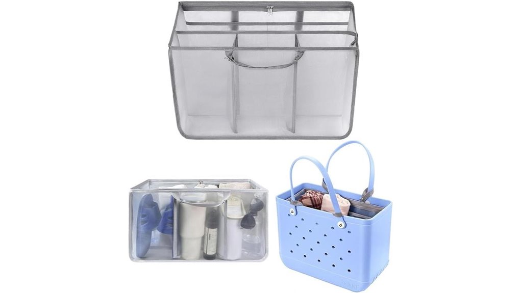 gray xl bogg insert organizer