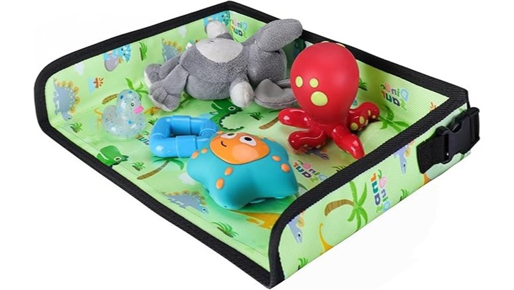 green kids airplane tray