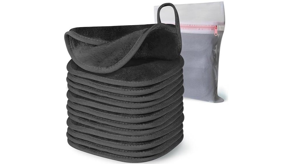 grey 12 pack reusable microfiber cloths