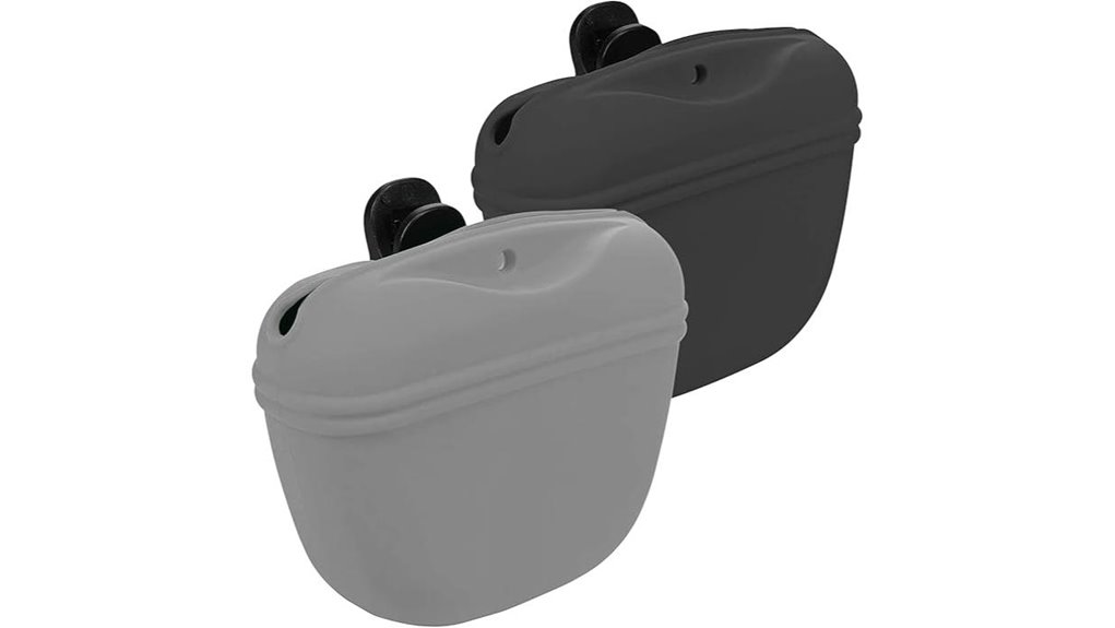 grey and black treat pouches