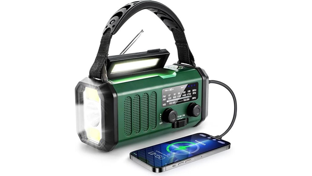 hand crank solar noaa radio