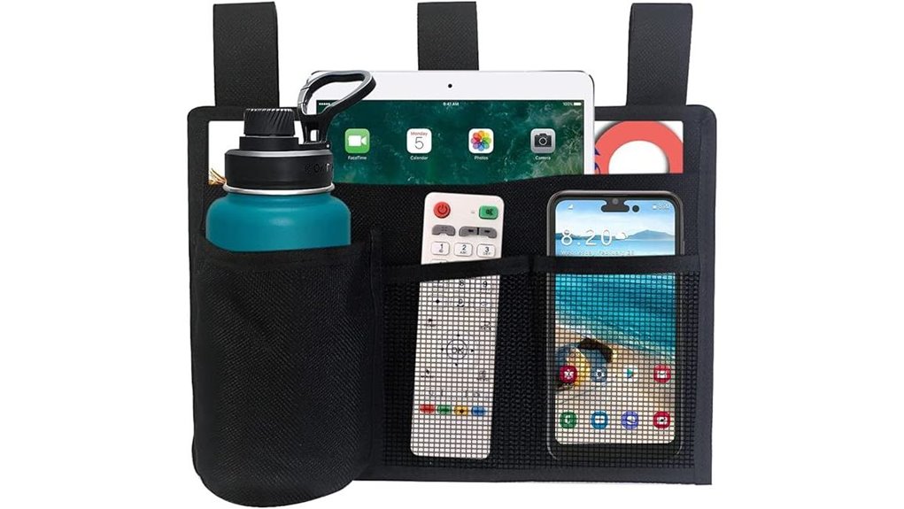 hanging bedside storage organizer