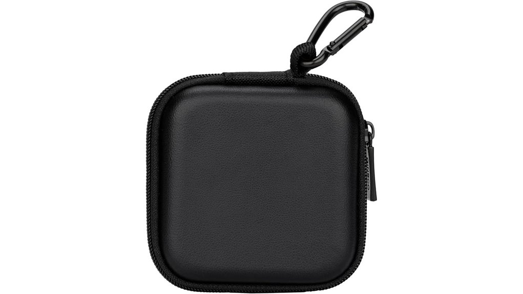 hard shell earbuds case with carabiner