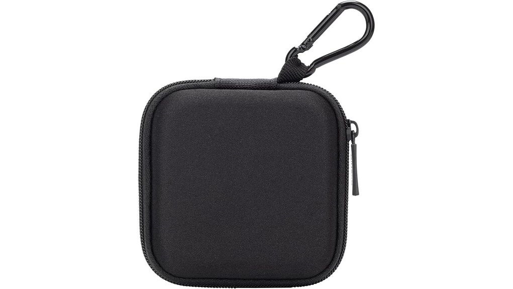 hard shell earbuds case with carabiner