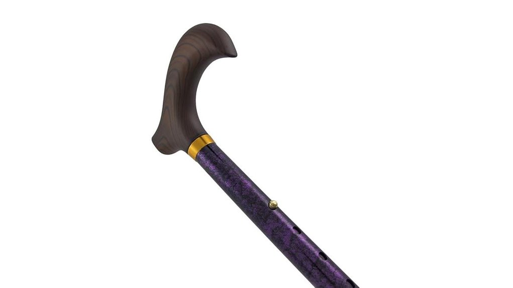 harvy purple adjustable folding cane