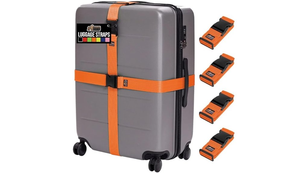 heavy duty adjustable luggage straps