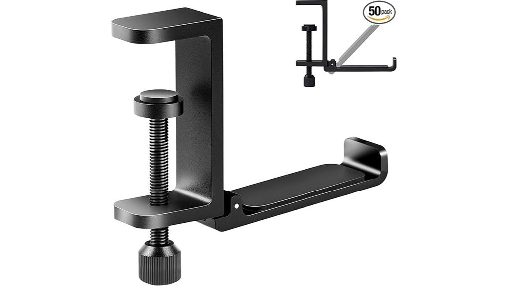 heavy duty foldable headphone hook