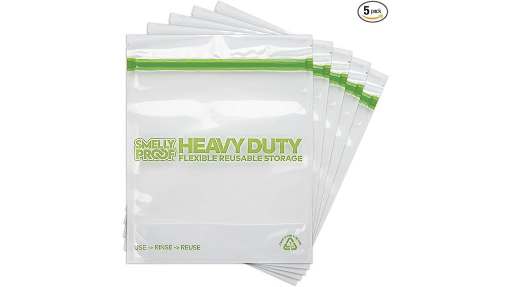 heavy duty odor proof quart bags