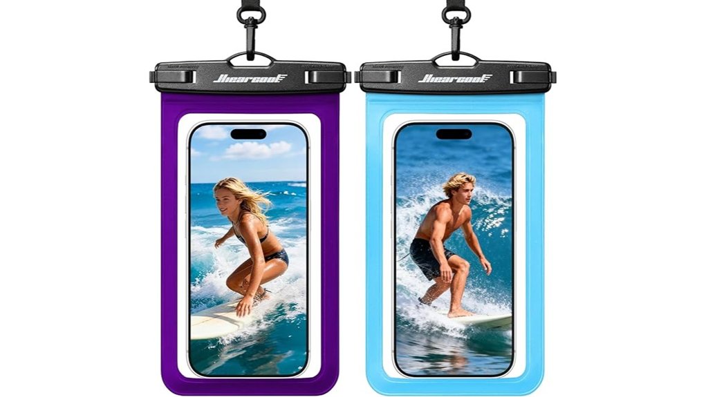 hiearcool waterproof phone 2 pack