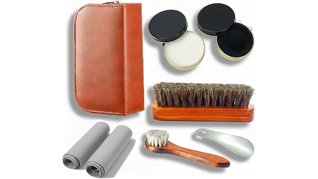 horsehair shoe care kit