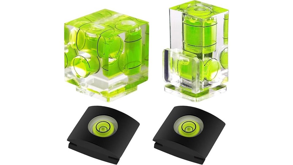 hot shoe camera bubble level